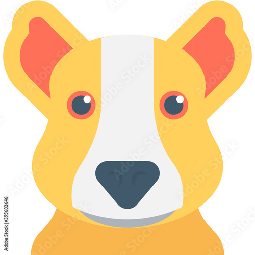 
Dog Flat Vector Icon
