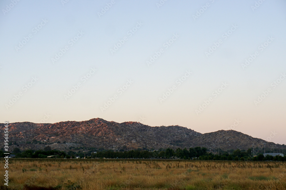 Fototapeta premium sunset in the mountains