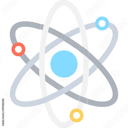 
Atom Flat Vector Icon
