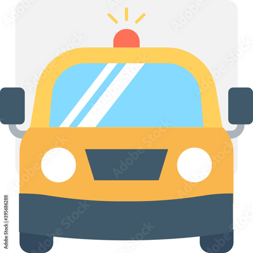 
Ambulance Flat Vector Icon
