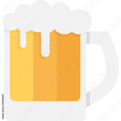 
Icon of beer mug, party celebration concept vector.
