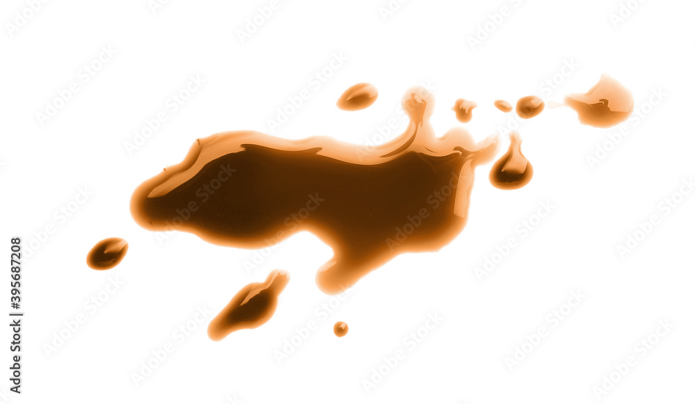 Coffee stain on white background Coffee stain on white background
