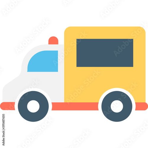 
Ambulance Flat vector Icon
