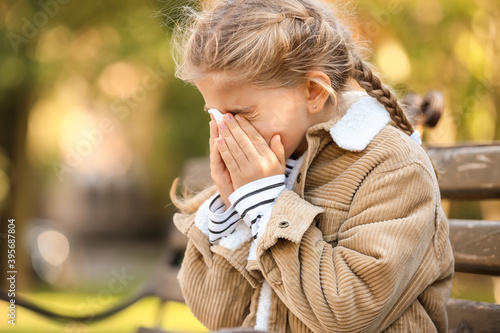 Little girl suffering from ...