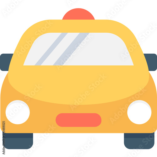 
Taxi Flat vector Icon
