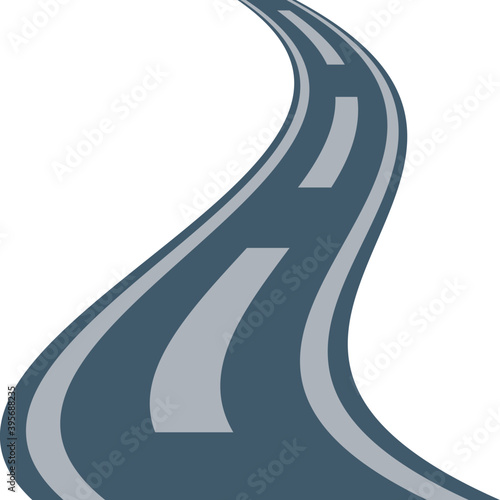 
Road Flat vector Icon
