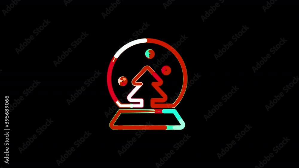 Circles gather in symbol globe snow. After it crumbles in a line and moves to the camera. Alpha channel black Circles gather in symbol globe snow. After it crumbles in a line and moves to the camera. Alpha channel black