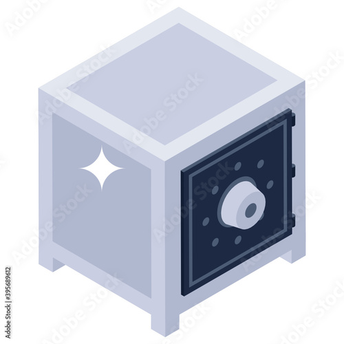 
Gold savings icon design, electronic bank vault in editable style 
