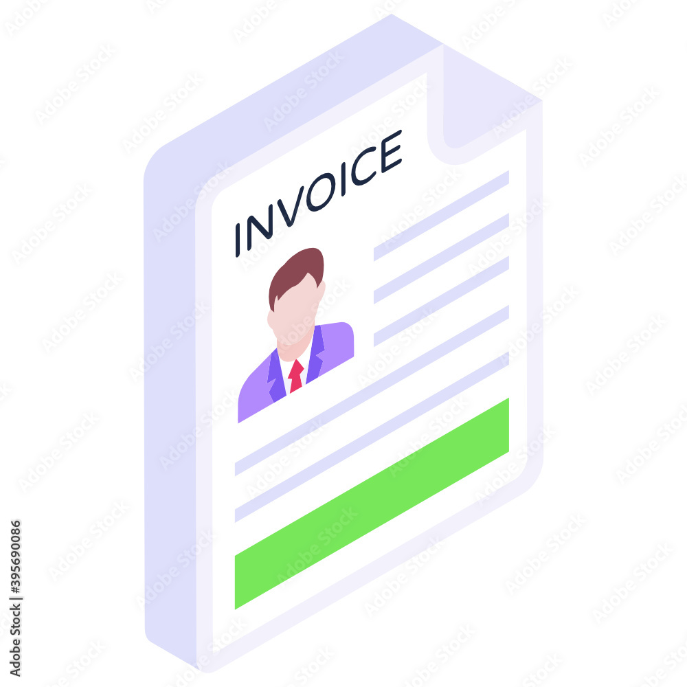 Fototapeta premium Graphical representation of a business report 