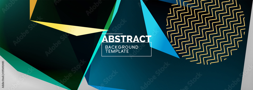 Low poly 3d geometric shapes, minimal abstract background. Vector illustrations for covers, banners, flyers and posters and other Low poly 3d geometric shapes, minimal abstract background. Vector illustrations for covers, banners, flyers and posters and other