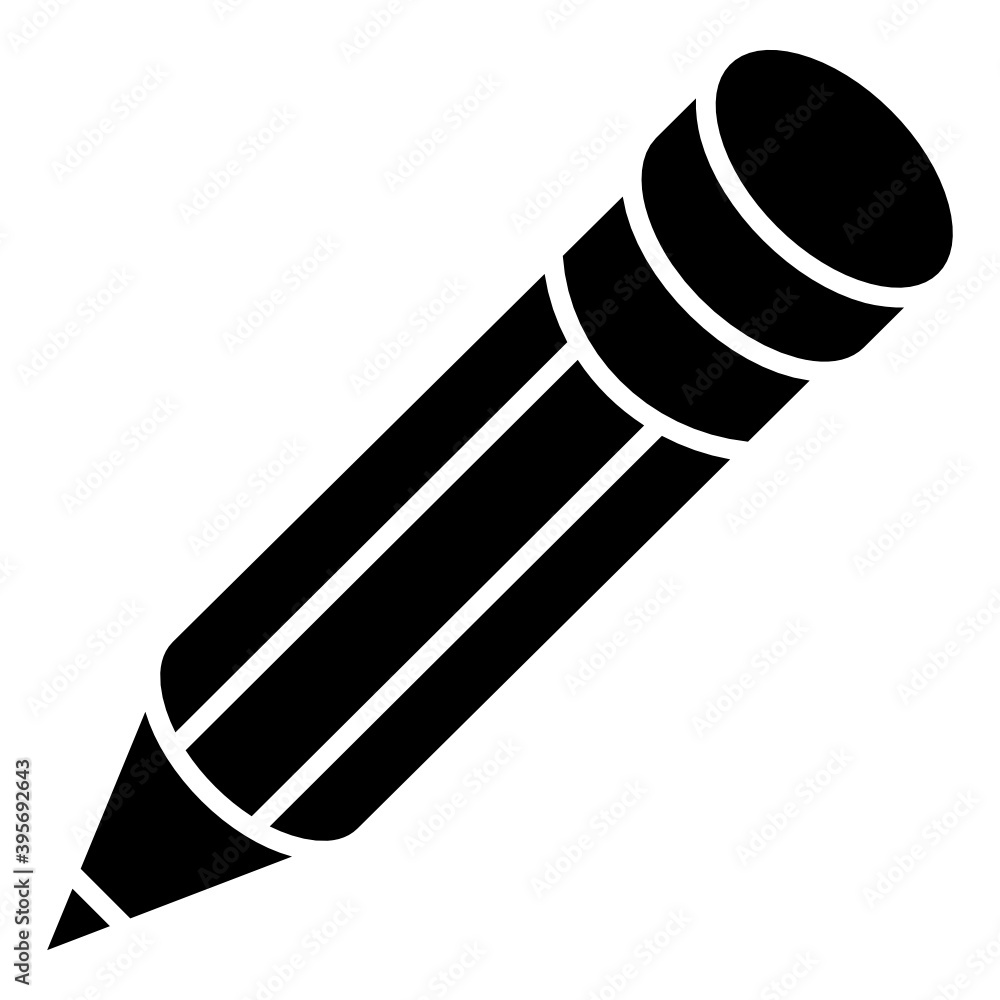 Office supply, pencil icon of glyph isometric style
Office supply, pencil icon of glyph isometric style