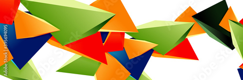 Free Download Triangle mosaic abstract background, 3d triangular low poly shapes. Geometric vector illustration for covers, banners, flyers and posters and other - GFXLoad