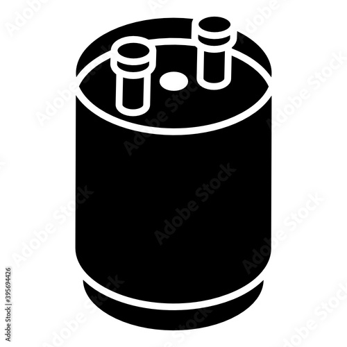 
Electric rotary changeover switch icon of glyph isometric

