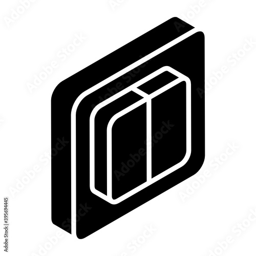 
An icon design of electric buttons, switchboard editable vector 
