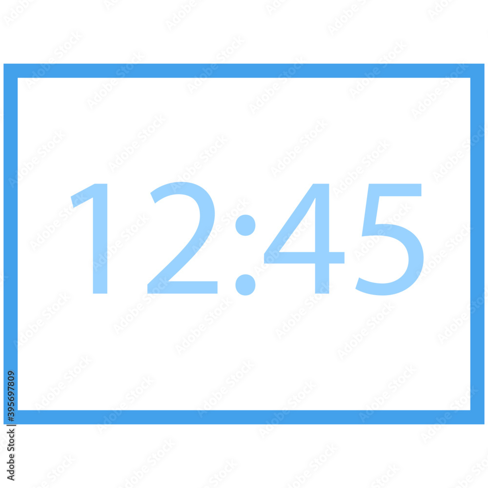 Digital Timer Vector Digital Timer Vector
