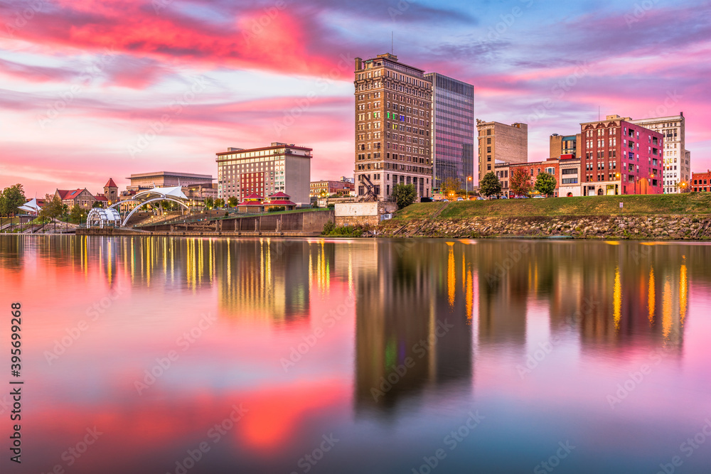 Obraz premium Charleston, West Virginia, USA Skyline