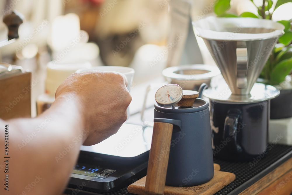 drip coffee in morning time for background. drip coffee in morning time for background.