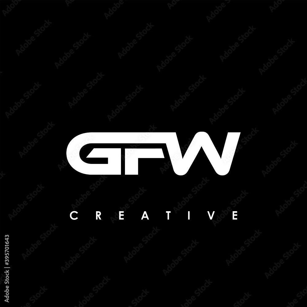 GFW Letter Initial Logo Design Template Vector Illustration