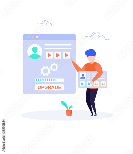 Profile Upgrade vector 