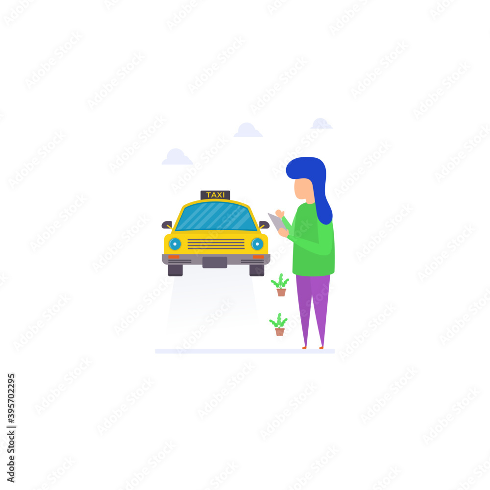 Naklejka premium Request a Ride