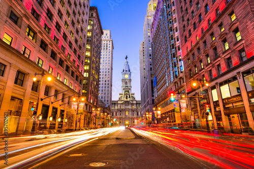 Obraz na plátně Philadelphia on Broad Street