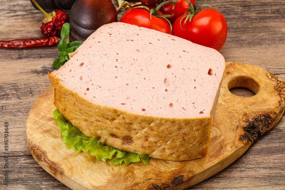 Homemade baked traditional meat loaf Homemade baked traditional meat loaf