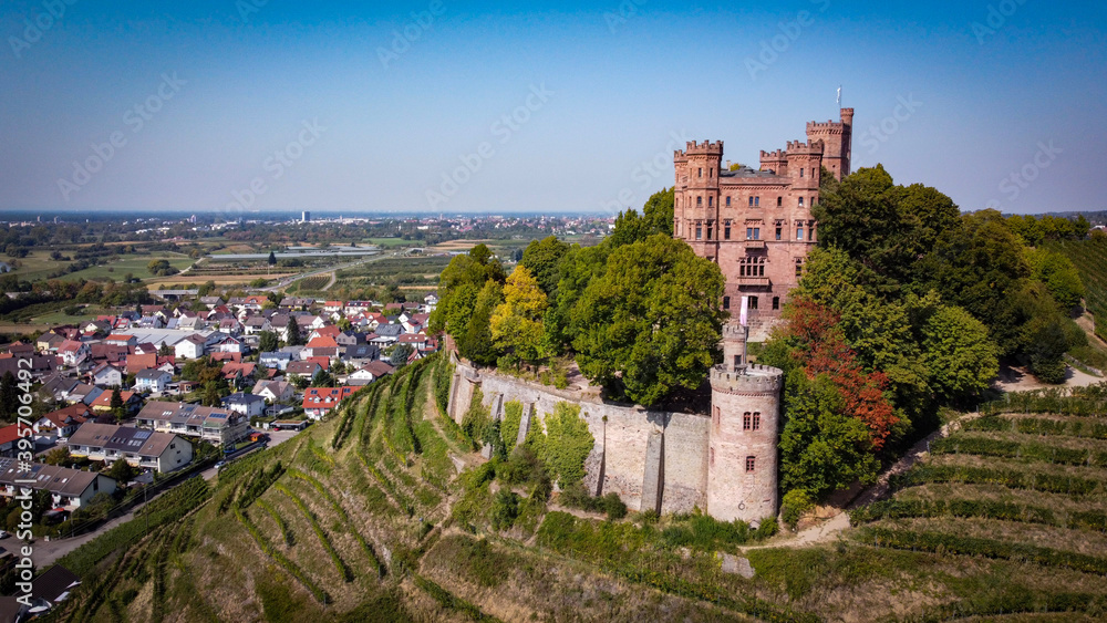 Fototapeta premium view from the top of the tower of the castle