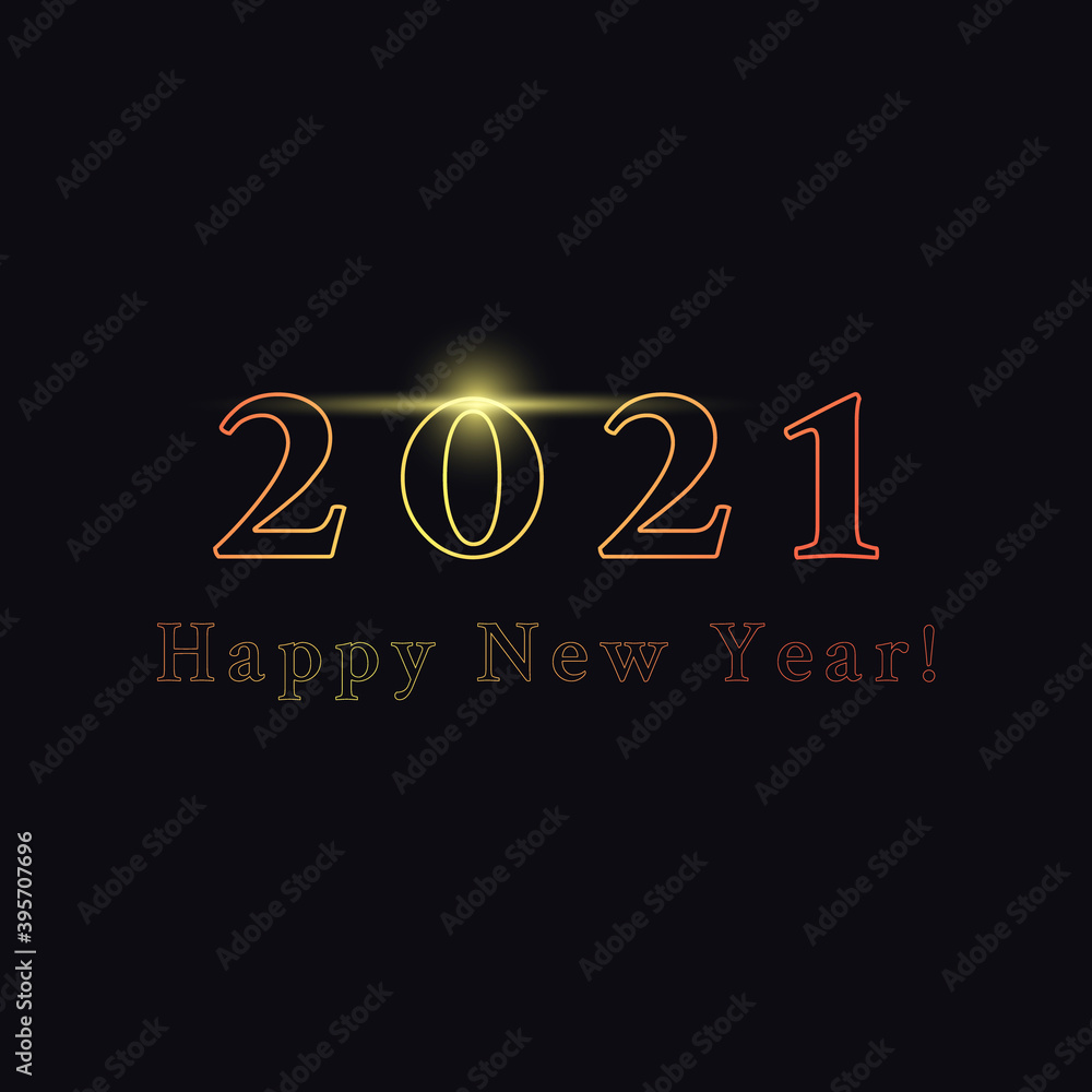 Cool and Luxury 2021 new year banner Cool and Luxury 2021 new year banner