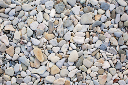 Background of small gray stones