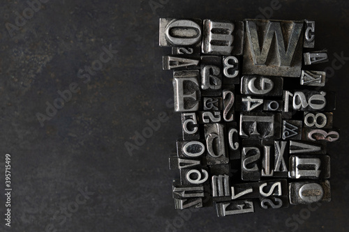 Random letterpress collection for printing