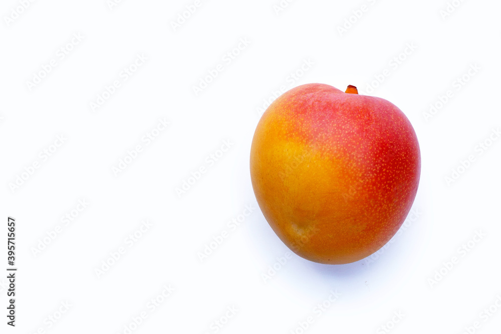 Tropical fruit, Mango on white background. Tropical fruit, Mango on white background.