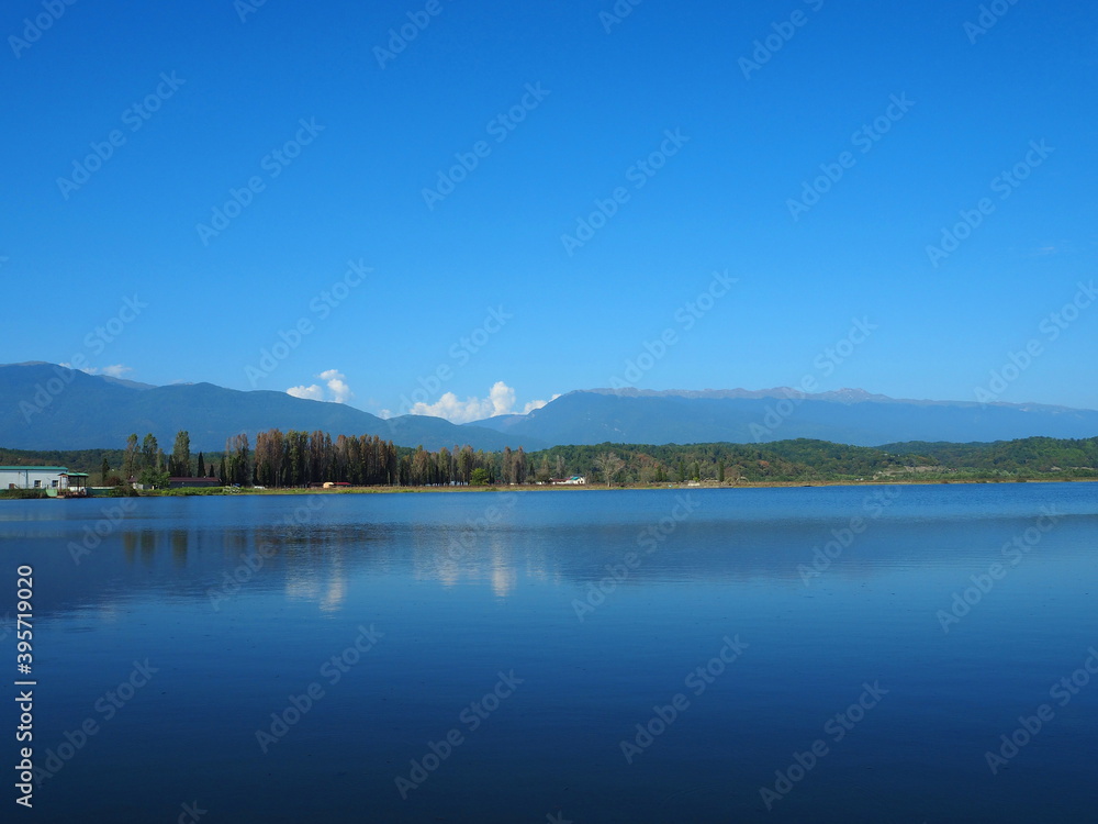 Lake in the Republic of Abkhazia. 