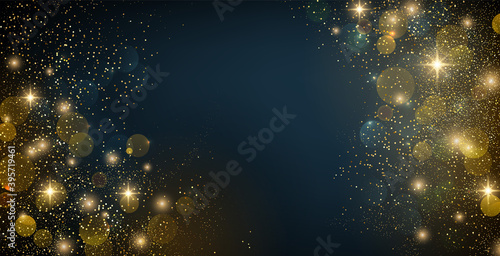 Holiday Abstract shiny color gold design element