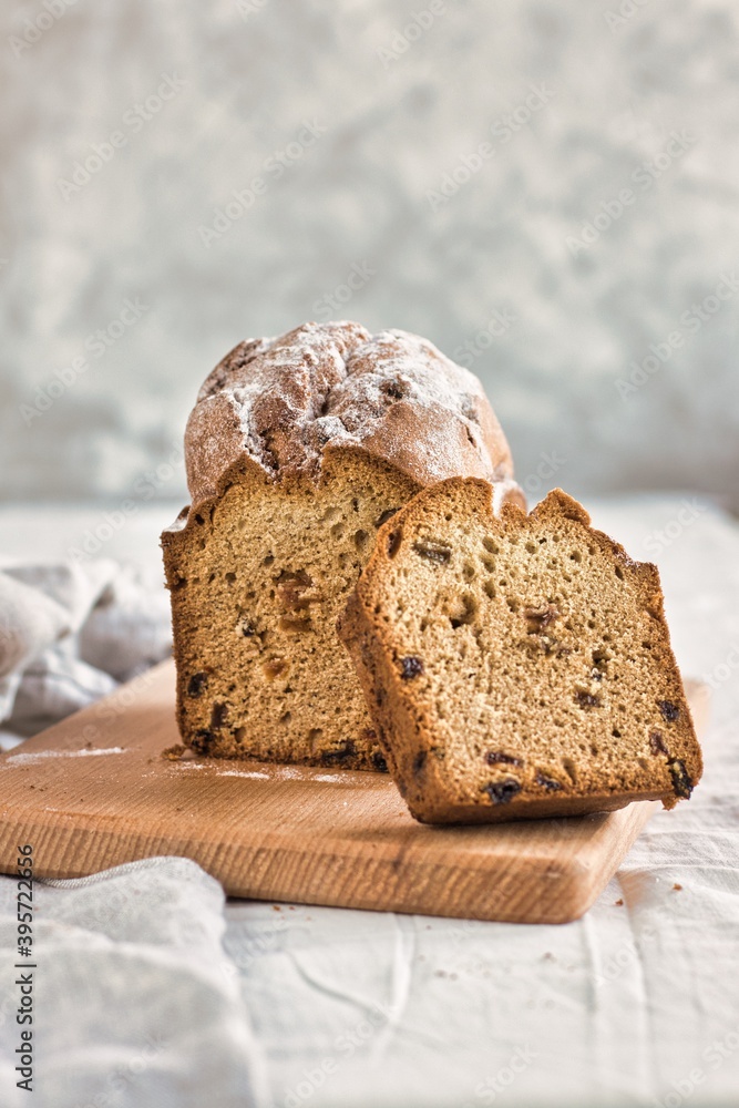 Sweet cake with raisins. Sweet cake with raisins.