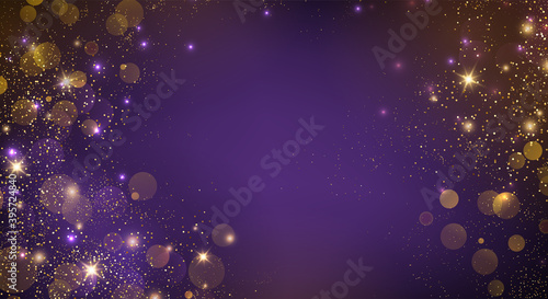 Holiday Abstract shiny color gold design element