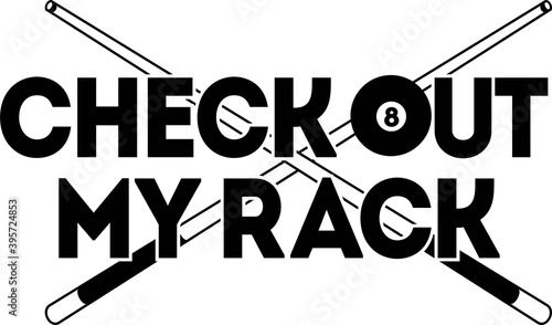 Check out my rack on the white background. Vector illustration