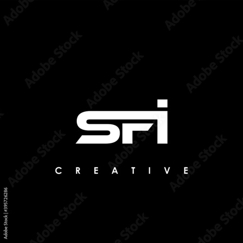 SFI Letter Initial Logo Design Template Vector Illustration photo