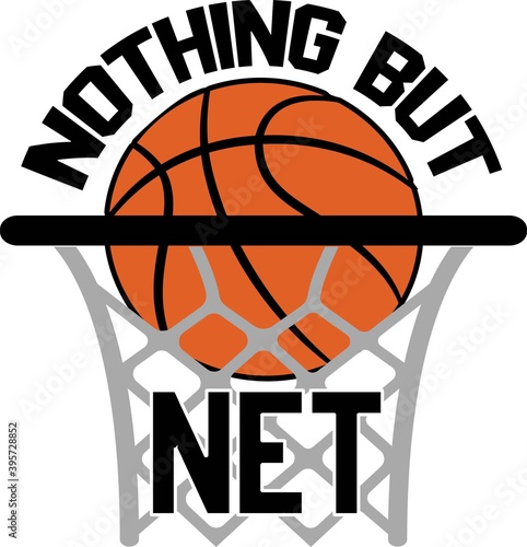 Nothing but net on the white background. Vector illustration