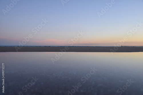 Wallpaper Mural High quality image. Photographic texture of a landscape at sunset. Torontodigital.ca