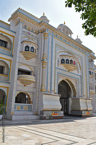 Entrance Gate-6, Takhat Sachkhand Shri Hazur Abchalnagar Sahib, main Gurudwara of Nanded. Maharashtra, India photo