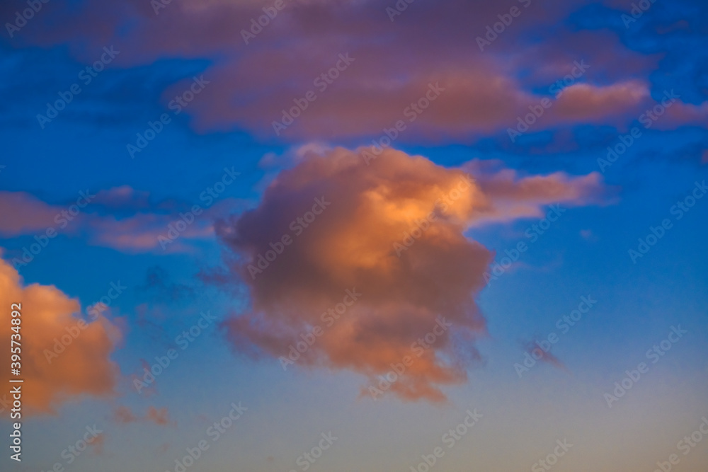 colorful sunset clouds 