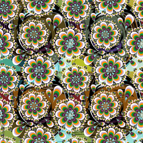 beautiful geometric background seamless pattern graffiti qualitative illustration for your design