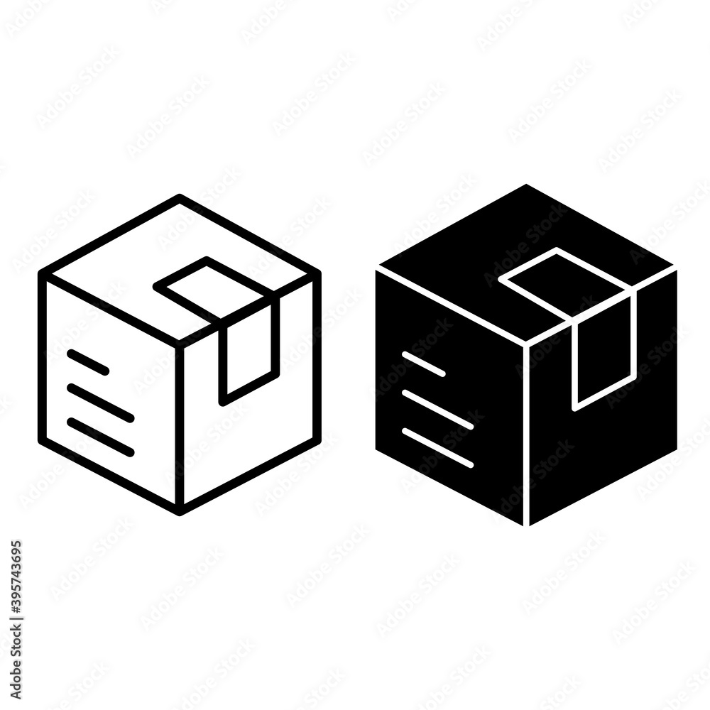 Delivery cion vector set. Post illustration sign collection. Parcel symbol. Delivery cion vector set. Post illustration sign collection. Parcel symbol.