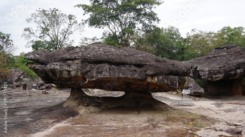 Landscape of natural Rock formation at Phu Phra Bat is a historical park Udon Thani