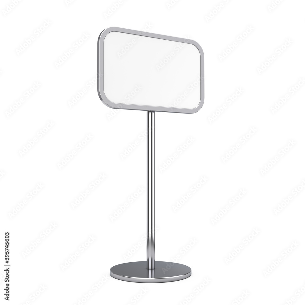Empty Blank Outdoor or Indoor Advertising Stand Sidewalk Board. 3d Rendering Empty Blank Outdoor or Indoor Advertising Stand Sidewalk Board. 3d Rendering