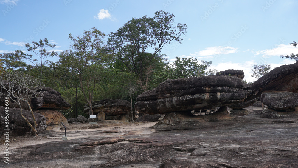 Landscape of natural Rock formation at Phu Phra Bat is a historical park Udon Thani Landscape of natural Rock formation at Phu Phra Bat is a historical park Udon Thani