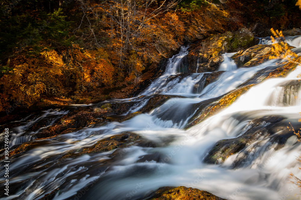 秋の竜頭の滝の上流