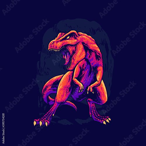 t rex vector illustration