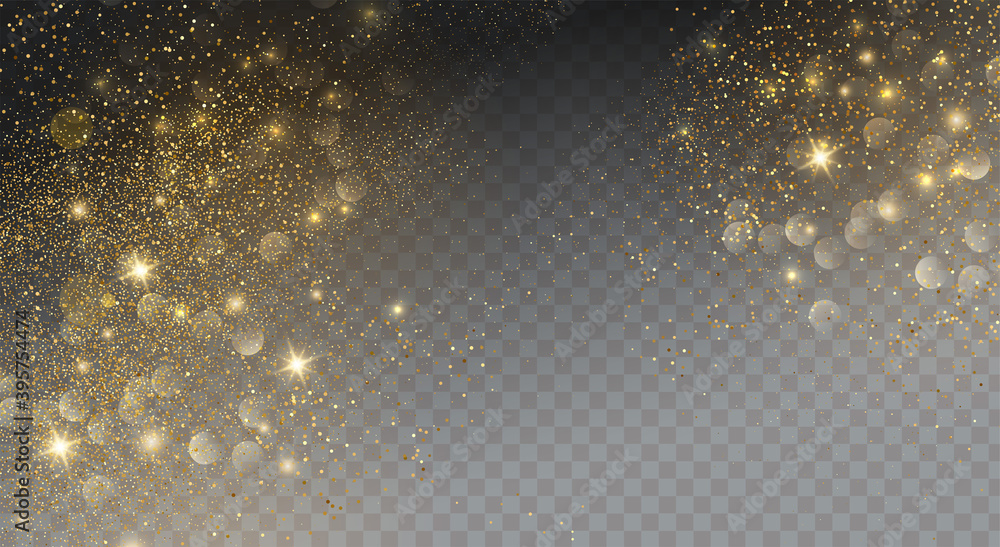 Holiday Abstract shiny color gold design element