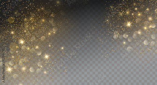 Holiday Abstract shiny color gold design element